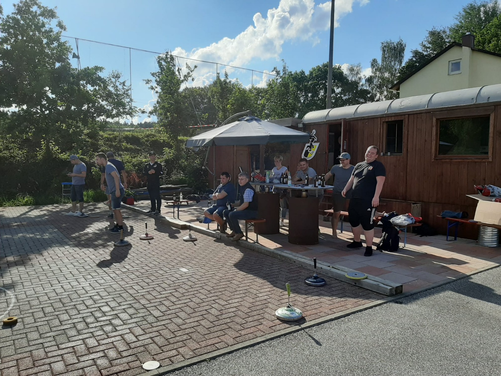 Wettkampf auf der Stockbahn