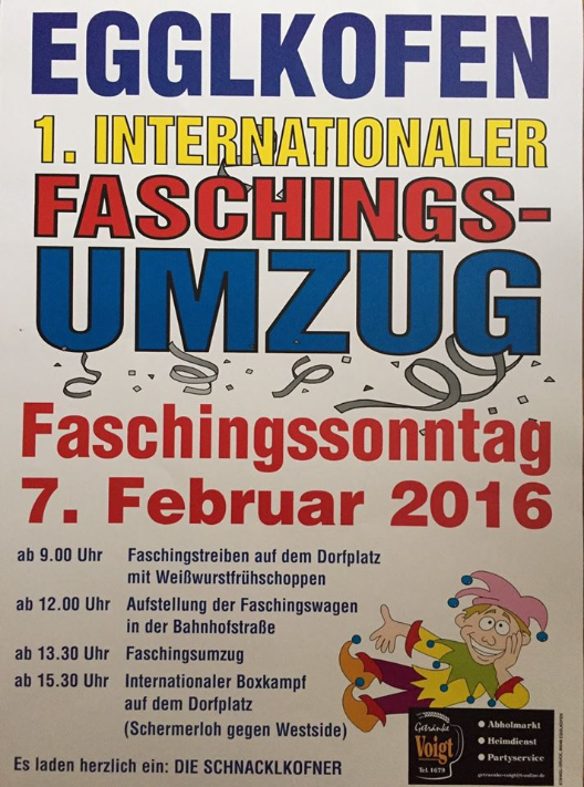 Faschingsumzug in Egglkofen 2016